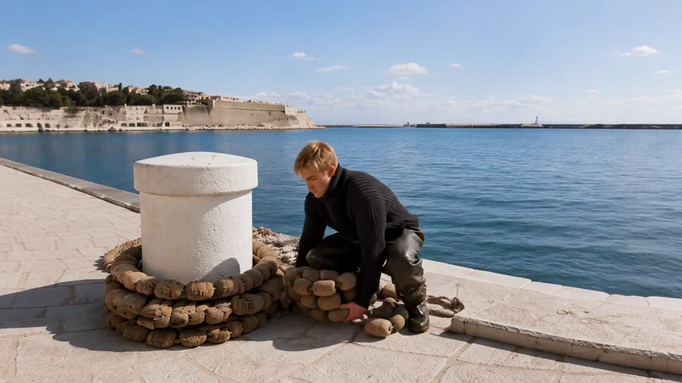 A scene from Threads of the Harbor
